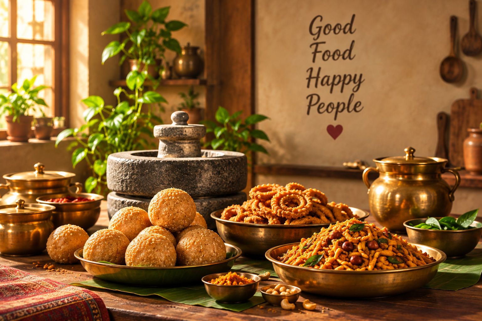 Traditional homemade sweets and snacks