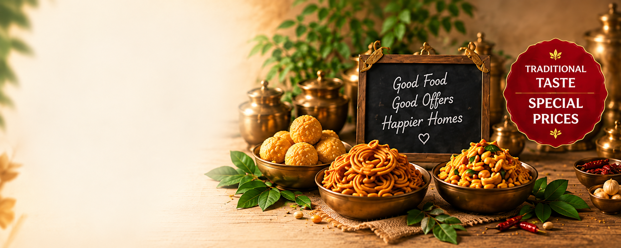 Traditional homemade sweets and snacks
